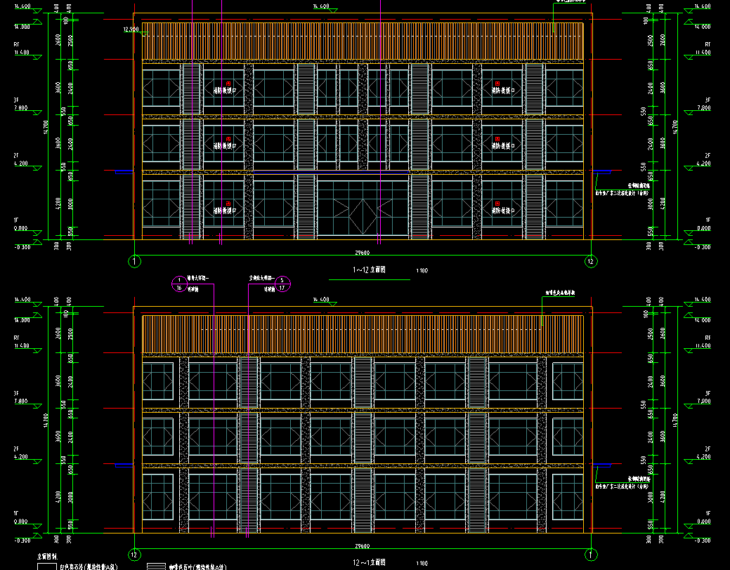 3层1568平方-机械制造公司综合楼