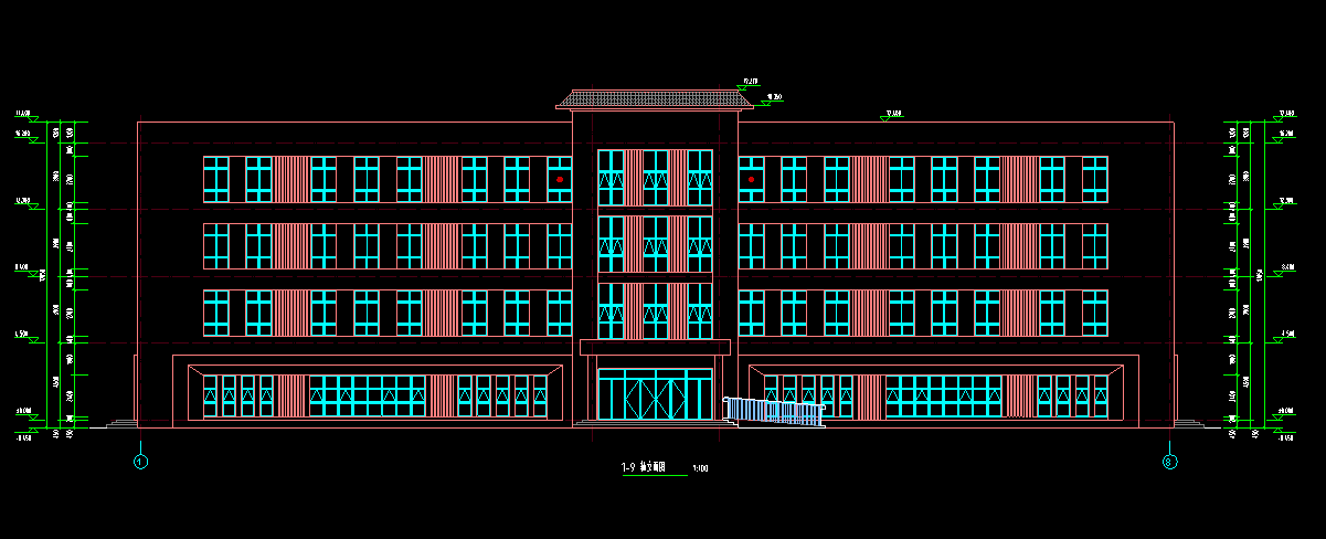 5层5511平方-中等职业学校教学综合楼