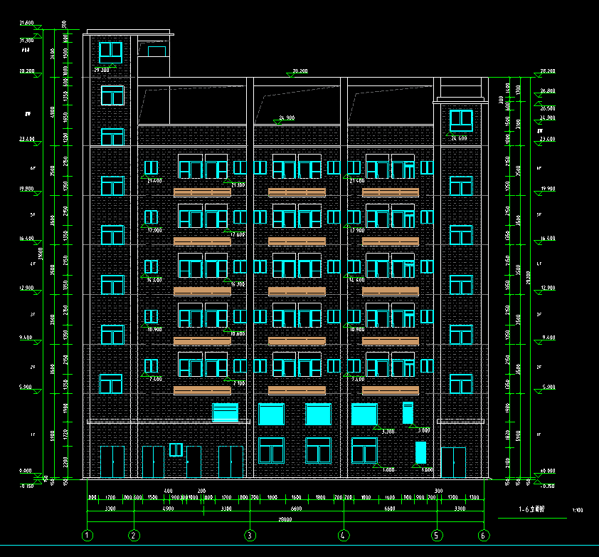 7层3246平方-纺织公司宿舍楼